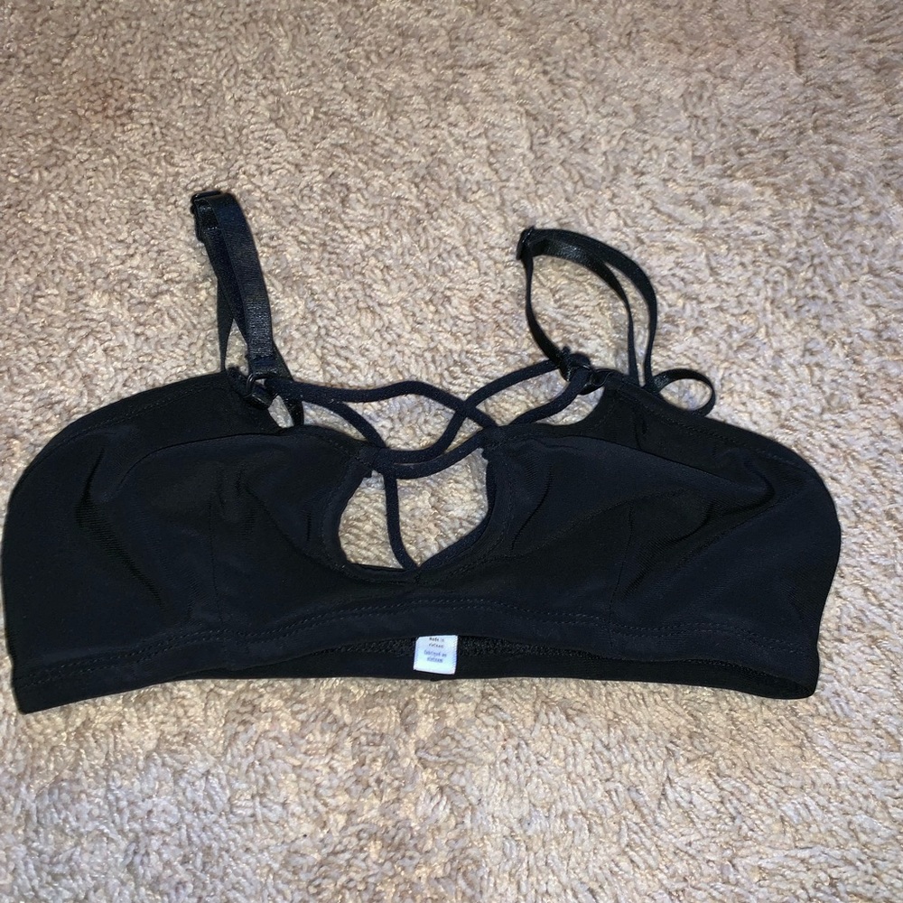 black bp bralette size xs